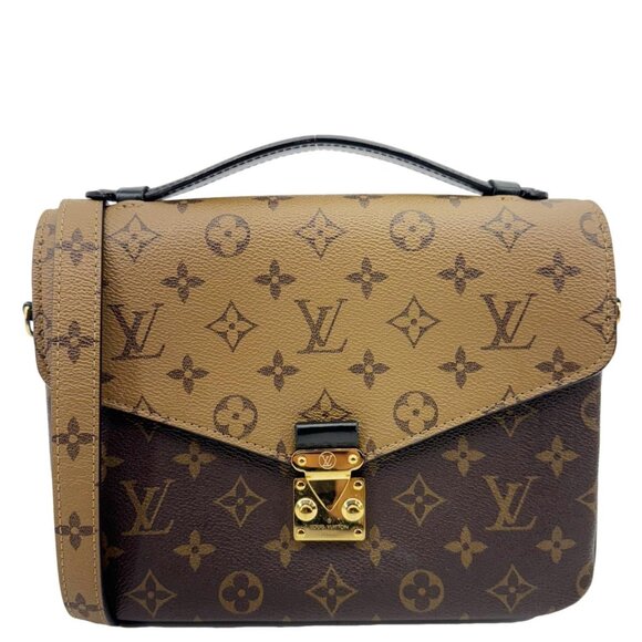 Louis Vuitton Handbags - Louis Vuitton  Metis Pochette Reverse Monogram Canvas Crossbody Bag Brown